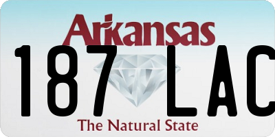 AR license plate 187LAC