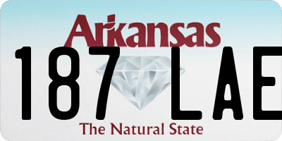 AR license plate 187LAE