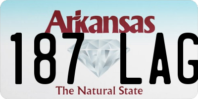 AR license plate 187LAG