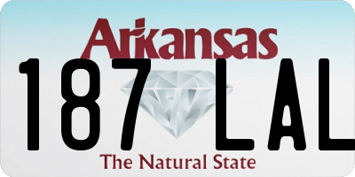 AR license plate 187LAL