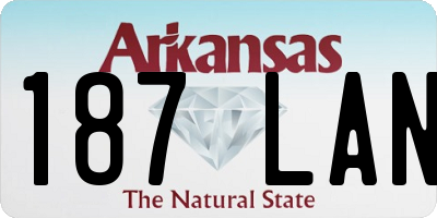AR license plate 187LAN