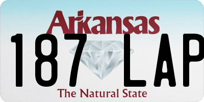 AR license plate 187LAP