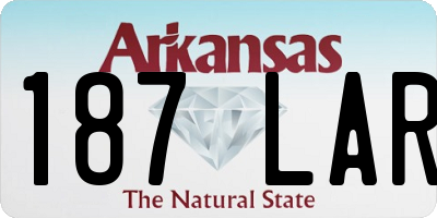 AR license plate 187LAR