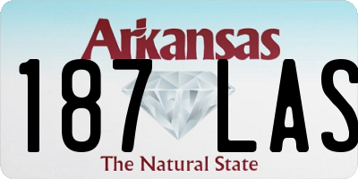 AR license plate 187LAS