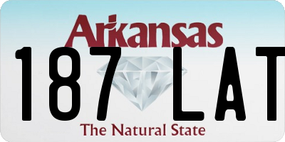 AR license plate 187LAT
