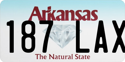 AR license plate 187LAX
