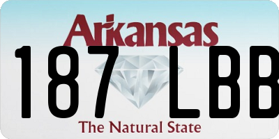 AR license plate 187LBB