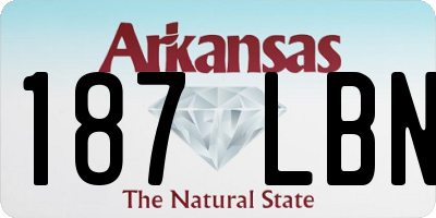 AR license plate 187LBN