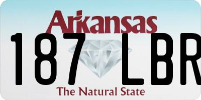 AR license plate 187LBR