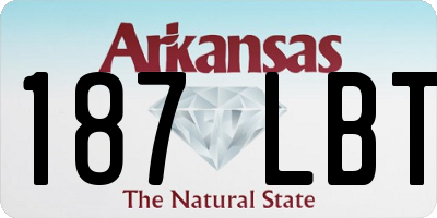 AR license plate 187LBT