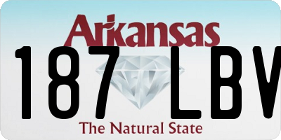 AR license plate 187LBV
