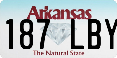 AR license plate 187LBY