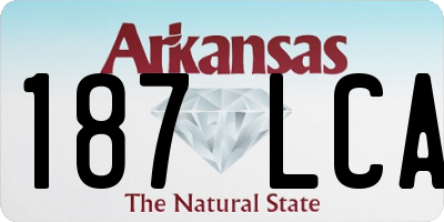 AR license plate 187LCA