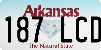 AR license plate 187LCD