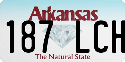 AR license plate 187LCH