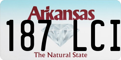 AR license plate 187LCI