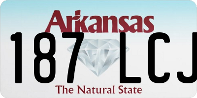 AR license plate 187LCJ