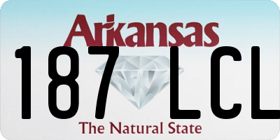 AR license plate 187LCL