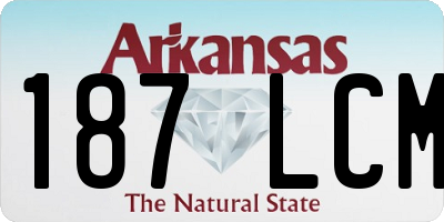 AR license plate 187LCM
