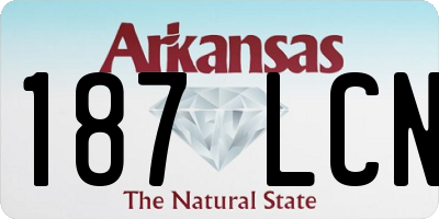 AR license plate 187LCN