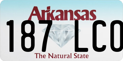 AR license plate 187LCO