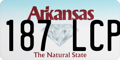 AR license plate 187LCP