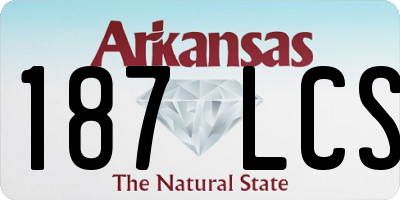 AR license plate 187LCS