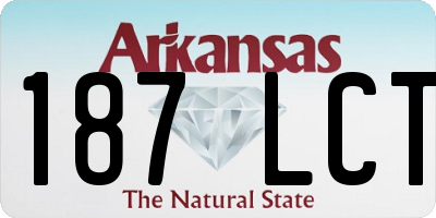 AR license plate 187LCT