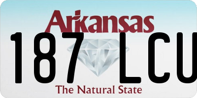 AR license plate 187LCU