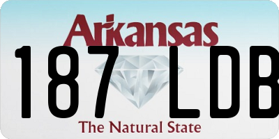 AR license plate 187LDB