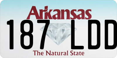 AR license plate 187LDD