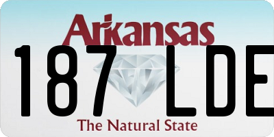 AR license plate 187LDE