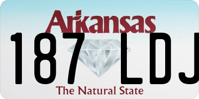 AR license plate 187LDJ