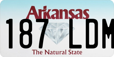 AR license plate 187LDM