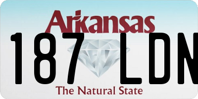 AR license plate 187LDN