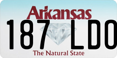 AR license plate 187LDO