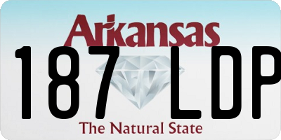 AR license plate 187LDP