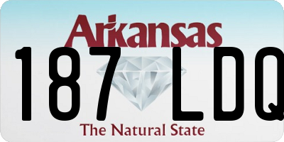 AR license plate 187LDQ
