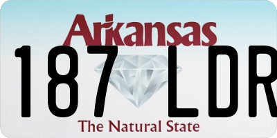 AR license plate 187LDR