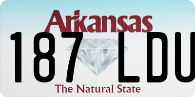 AR license plate 187LDU