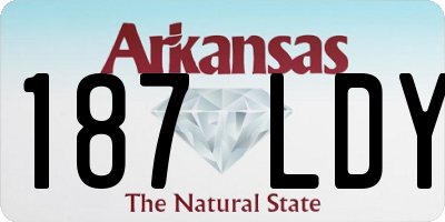 AR license plate 187LDY