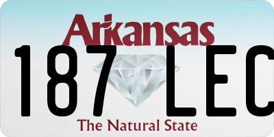 AR license plate 187LEC