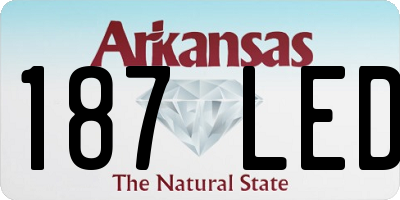 AR license plate 187LED