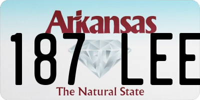 AR license plate 187LEE