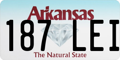 AR license plate 187LEI