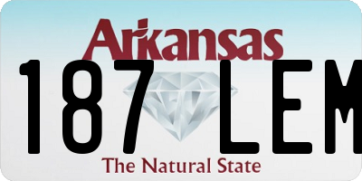 AR license plate 187LEM