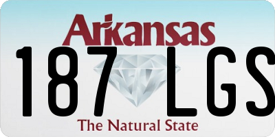 AR license plate 187LGS