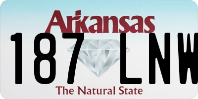 AR license plate 187LNW