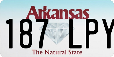 AR license plate 187LPY