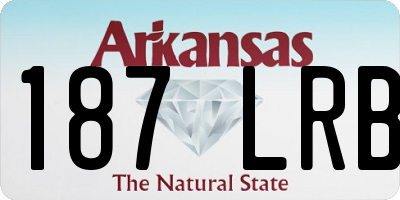 AR license plate 187LRB
